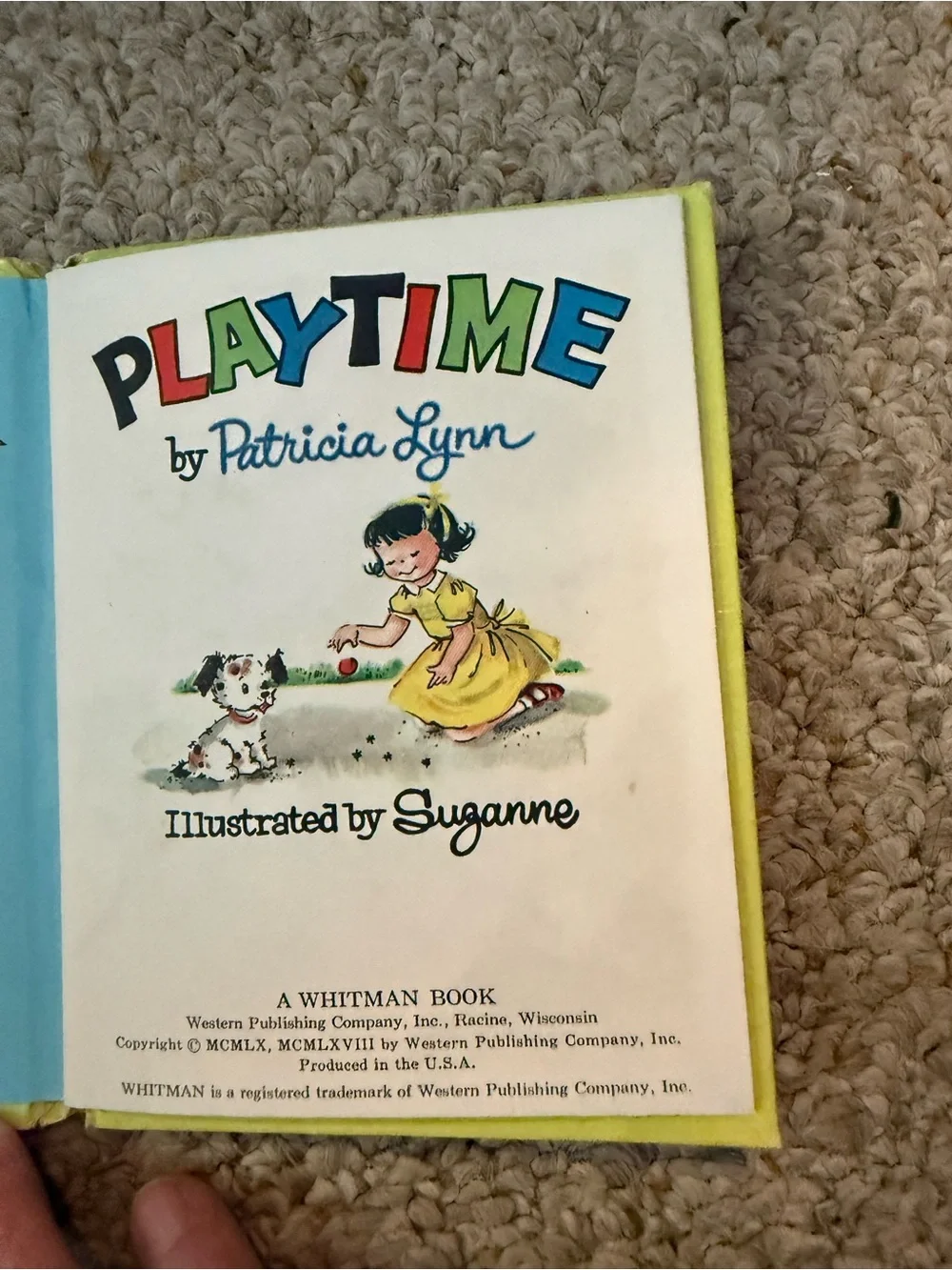 Playtime Kids Book - Yellow & Red Cover